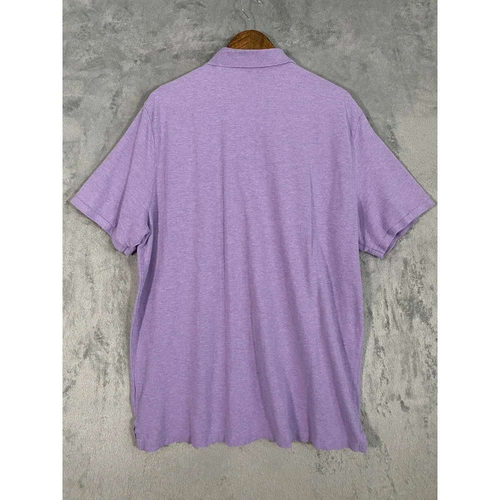 Polo Ralph Lauren Polo Shirt Men XXL Purple Classic Fit Pique Short Sleeve Pony‎